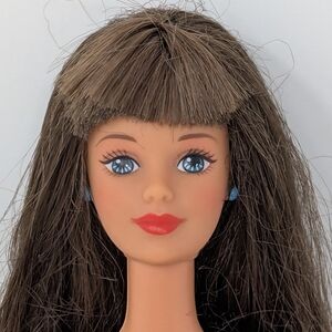Barbie Bead Blast Teresa Doll Extra Long Brown Hair Bangs